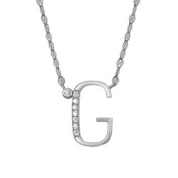Colgante Plata Mujer 16mm COZ0345RHG Letra G Circonitas