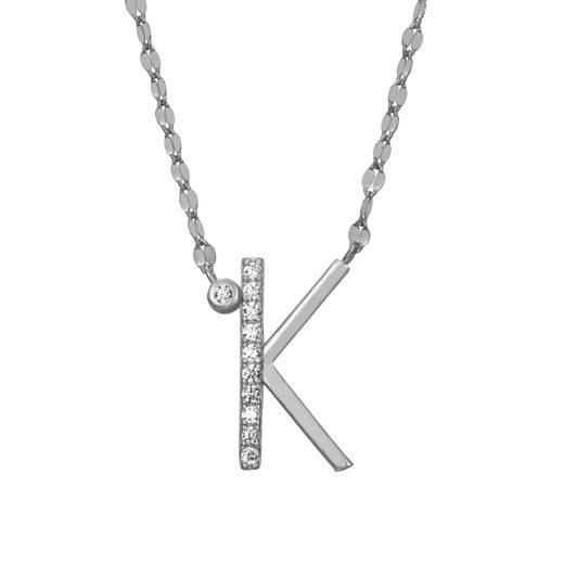 Colgante Plata Mujer COZ0345RHK Letra K C. Circonitas