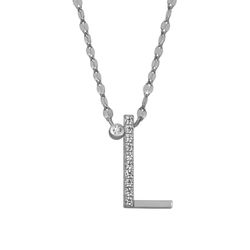 Colgante Plata Mujer 16mm COZ0345RHL Letra L Circonitas