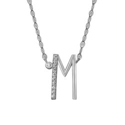 Colgante Plata Mujer 16mm COZ0345RHM Letra M Circonitas