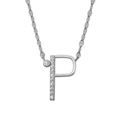 Colgante Plata Mujer 16mm COZ0345RHP Letra P Circonitas