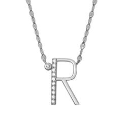 Colgante Plata Mujer 16mm COZ0345RHR Letra R Circonitas