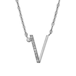 Colgante Plata Mujer 16mm COZ0345RHV Letra V Circonitas