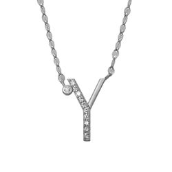 Colgante Plata Mujer 16mm COZ0345RHY Letra Y Circonitas
