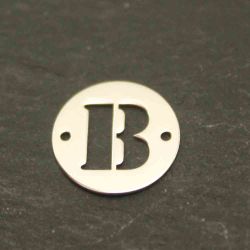 Colgante Entrepieza Plata Mujer MO00078RHB Letra B 12mm