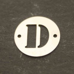 Colgante Entrepieza Plata Mujer MO00078RHD Letra D 12mm