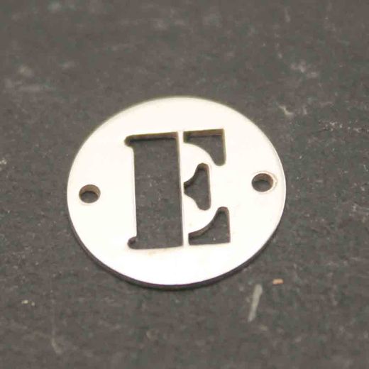 Colgante Entrepieza Plata Mujer MO00078RHE Letra E 12mm