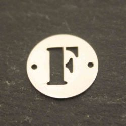 Colgante Entrepieza Plata Mujer MO00078RHF Letra F 12mm