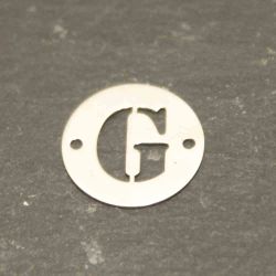 Colgante Entrepieza Plata Mujer MO00078RHG Letra G 12mm