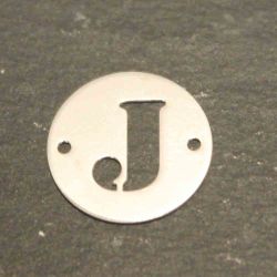Colgante Entrepieza Plata Mujer MO00078RHJ Letra J 12mm