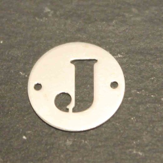 Colgante Entrepieza Plata Mujer MO00078RHJ Letra J 12mm