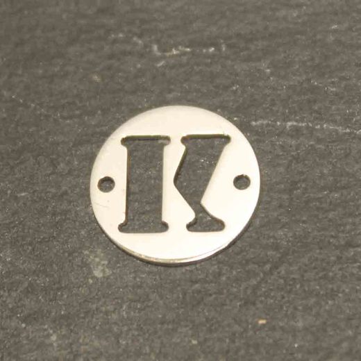 Colgante Entrepieza Plata Mujer MO00078RHK Letra K 12mm