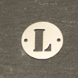 Colgante Entrepieza Plata Mujer MO00078RHL Letra L 12mm