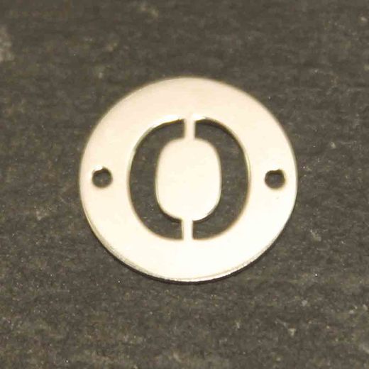Colgante Entrepieza Plata Mujer MO00078RHO Letra O 12mm