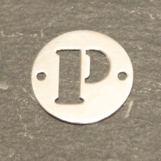 Colgante Entrepieza Plata Mujer MO00078RHP Letra P 12mm
