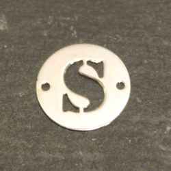 Colgante Entrepieza Plata Mujer MO00078RHS Letra S 12mm