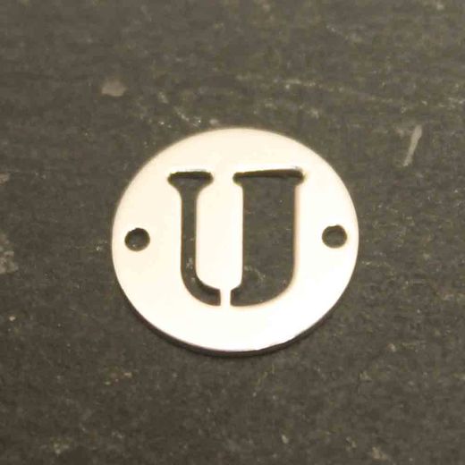 Colgante Entrepieza Plata Mujer MO00078RHU Letra U 12mm