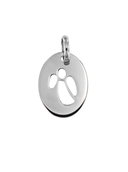 Colgante Plata Mujer PCOL14/G Hoja Calada En Brillo