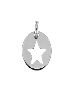 Colgante Plata Mujer PCOL17/G Estrella Calada En Brillo