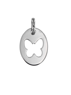 Colgante Plata Mujer PCOL18/G Mariposa Calada En Brillo