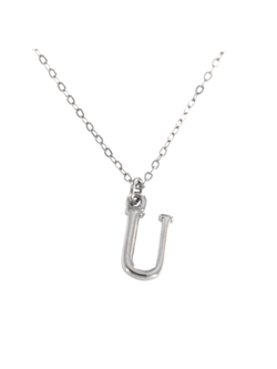 Colgante Plata Mujer PCOL2/U Letra U Lisa