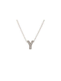 Colgante Plata Mujer PCOL3/Y Letra Y Circonitas