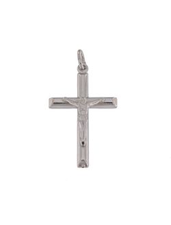 Colgante Plata Mujer PCRC4 Crucifijo En Brillo