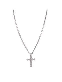 Colgante Plata Mujer PCRZ13 Cruz Circonitas