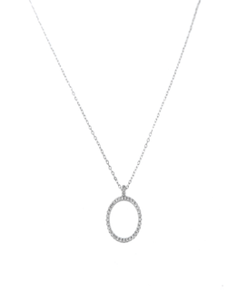 Colgante Plata Mujer PGAR601 Aro Circonitas