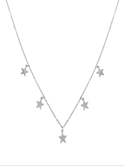 Colgante Plata Mujer PGAR682 Estrellas En Brillo