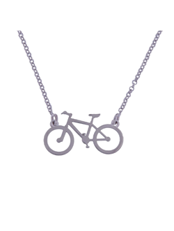 Colgante Plata Mujer PGAR810 Bicicleta En Brillo