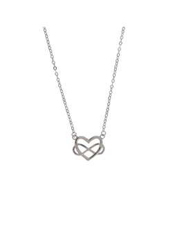 Colgante Plata Mujer PGAR828 Corazón & Infinito Unidos