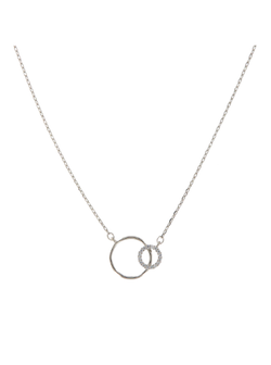 Colgante Plata Mujer PGAR838 Aros Circonitas Unidos