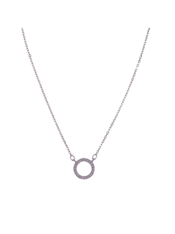 Colgante Plata Mujer PGAR846 Aro Circonitas