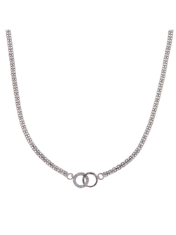 Colgante Plata Mujer PGAR877 Círculos Unidos Circonitas