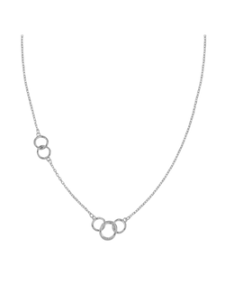 Colgante Plata Mujer PGAR889 Círculos Unidos