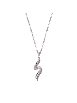 Colgante Plata Mujer PSET192/3 Entorchado Circonitas