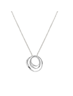 Colgante Plata Mujer PSET205/3 Círculo En Brillo