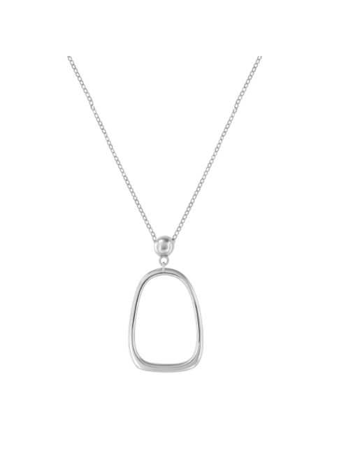 Colgante Plata Mujer PSET210/3 Circonita Óvalo En Brillo