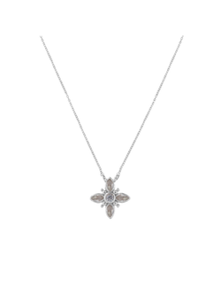 Colgante Plata Mujer PSET224/3 Flor Circonitas