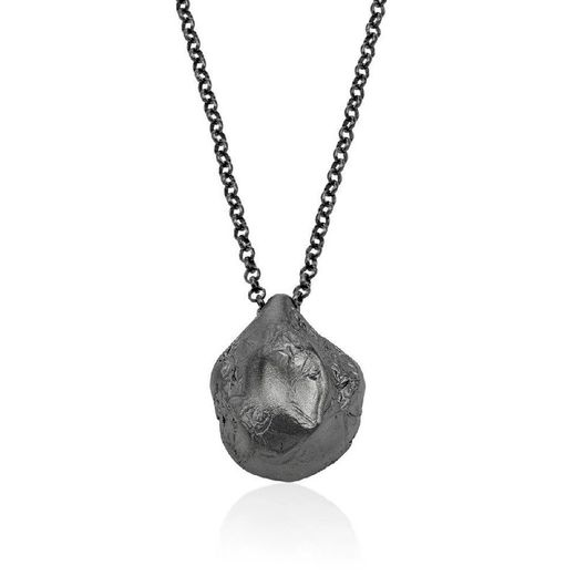 Penjoll Plata Negra Argent Basic 2,2x1,7cm PERM052N Magma