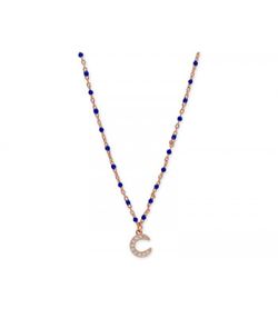 Colgante Plata Rosa Liska Mujer LAD8115CL-RA Luna Circonitas