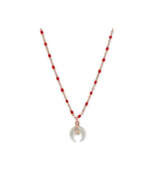 Pendentif Liska en argent rose pour femme, LAD8146CL-RR, corne et zircone