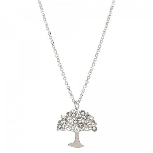 Penjoll Plata Sovrani 40+5cm AVP064 Arbre De la Vida Strass
