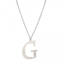 Colgante Plata Sovrani 40+5cm AVP088G Letra G