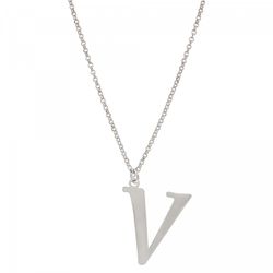 Colgante Plata Sovrani 40+5cm AVP088V Letra V