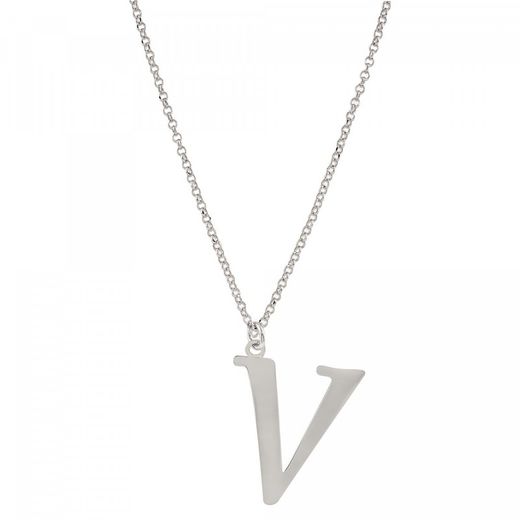 Penjoll Plata Sovrani 40+5cm AVP088V Lletra V