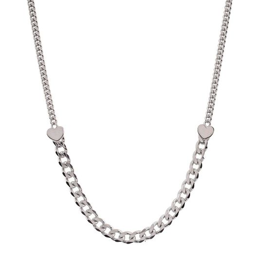 Sovrani Silver Pendant 40+5cm AVP199 Heart Chain