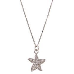 Colgante Plata Sovrani 40+5cm AVP227 Estrella Circonitas