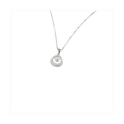 Colgante Plata Sovrani J10987 Lágrima Circonitas C. Perla 46cm